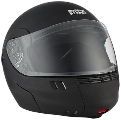 STUDDS Ninja 3G Eco Matt Black Fu Flip Up Helmet