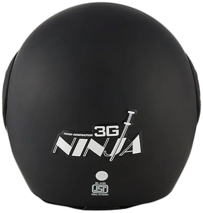 STUDDS Ninja 3G Eco Matt Black Fu Flip Up Helmet