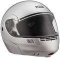 STUDDS Ninja 3G Eco Silver Grey Fu Flip Up Helmet