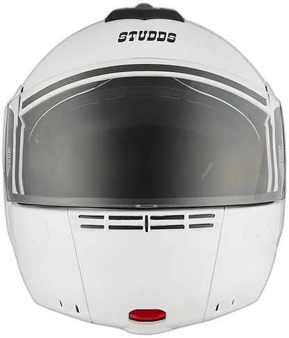 STUDDS Ninja 3G Eco White Fu Flip Up Helmet