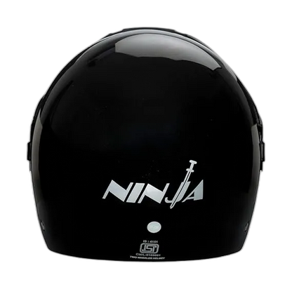 STUDDS Ninja Concept Eco Black Half Face Helmet