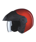 STUDDS Ninja Concept Eco Cherry Red Half Face Helmet
