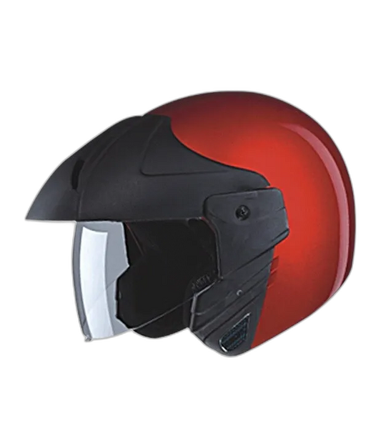 STUDDS Ninja Concept Eco Cherry Red Half Face Helmet