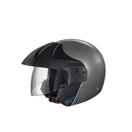 STUDDS Ninja Concept Eco Gun Grey Half Face Helmet