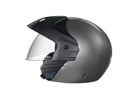 STUDDS Ninja Concept Eco Gun Grey Half Face Helmet