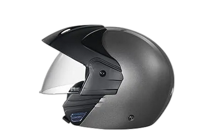 STUDDS Ninja Concept Eco Gun Grey Half Face Helmet