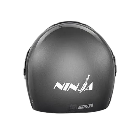 STUDDS Ninja Concept Eco Gun Grey Half Face Helmet