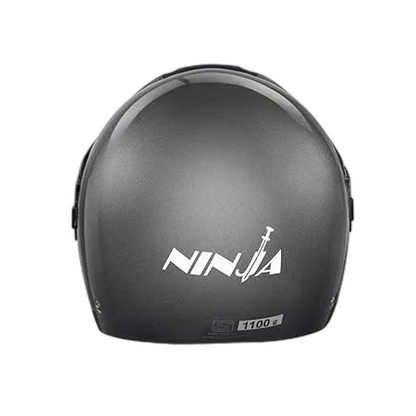 STUDDS Ninja Concept Eco Gun Grey Half Face Helmet