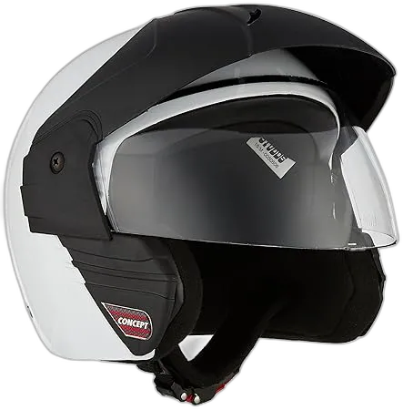 STUDDS Ninja Concept Eco White Half Face Helmet