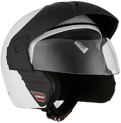 STUDDS Ninja Concept Eco White Half Face Helmet