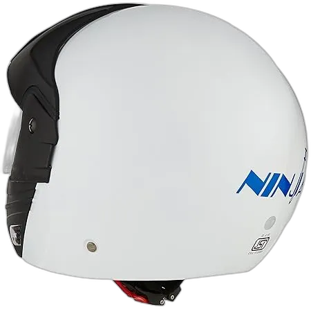 STUDDS Ninja Concept Eco White Half Face Helmet