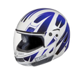 STUDDS Ninja Decor 4 White N1 Fu Flip Up Helmet