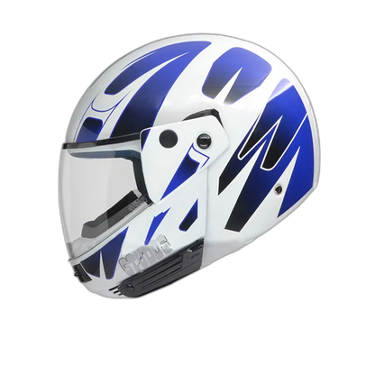 STUDDS Ninja Decor 4 White N1 Fu Flip Up Helmet