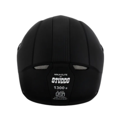 STUDDS Ninja Elite Black Fu Flip Up Helmet