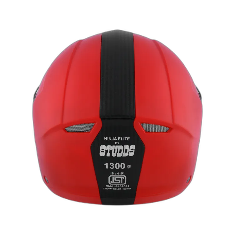 STUDDS Ninja Elite Red Fu Flip Up Helmet