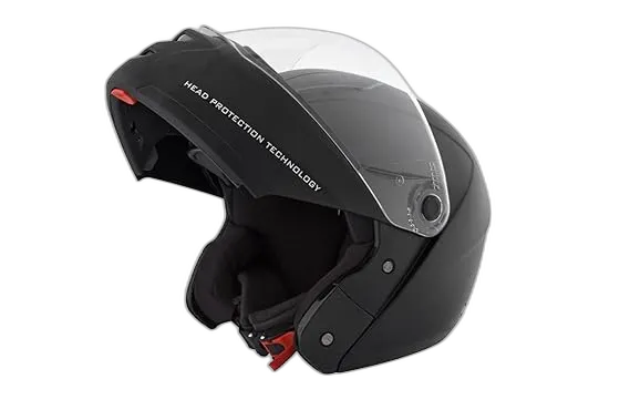 STUDDS Ninja Elite Super Black Fu Flip Up Helmet