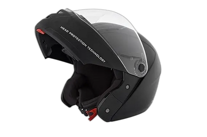STUDDS Ninja Elite Super Black Fu Flip Up Helmet