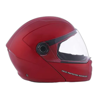STUDDS Ninja Elite Super Cherry Red Fu Flip Up Helmet