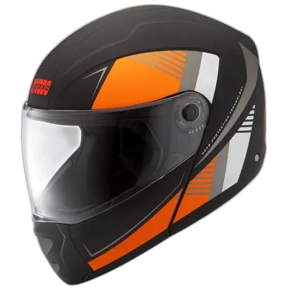 STUDDS Ninja Elite Super D3 Matt Black N10 Fu Flip Up Helmet