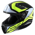 STUDDS Ninja Elite Super D5 Black N5 Fu Flip Up Helmet