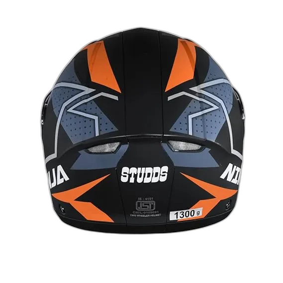 STUDDS Ninja Elite Super D6 Matt Black N10 Fu Flip Up Helmet