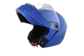 STUDDS Ninja Elite Super Flame Blue Fu Flip Up Helmet