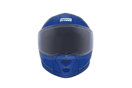 STUDDS Ninja Elite Super Flame Blue Fu Flip Up Helmet