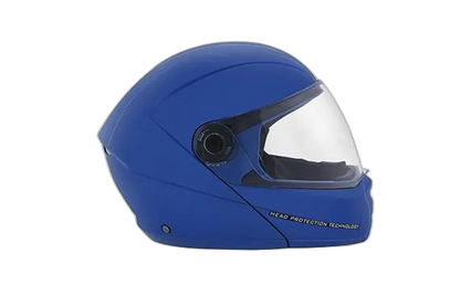 STUDDS Ninja Elite Super Flame Blue Fu Flip Up Helmet
