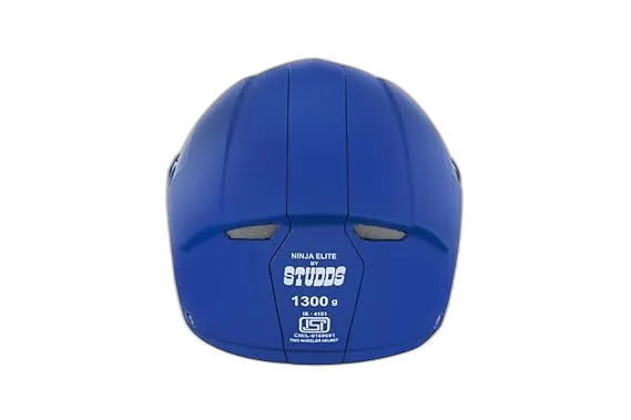 STUDDS Ninja Elite Super Flame Blue Fu Flip Up Helmet