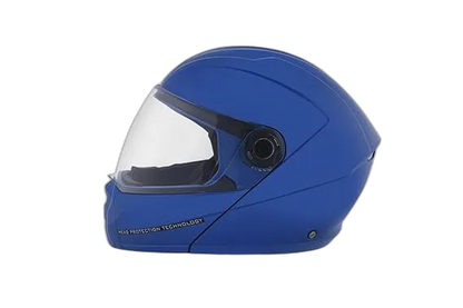 STUDDS Ninja Elite Super Flame Blue Fu Flip Up Helmet