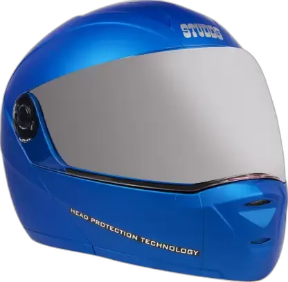 STUDDS Ninja Elite Super Matt Blue Fu Flip Up Helmet