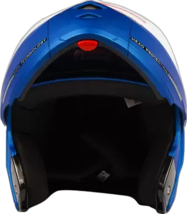 STUDDS Ninja Elite Super Matt Blue Fu Flip Up Helmet