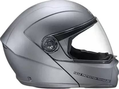 STUDDS Ninja Elite Super Matt Gun Grey Fu Flip Up Helmet