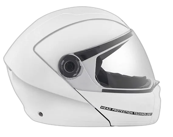 STUDDS Ninja Elite Super White Fu Flip Up Helmet