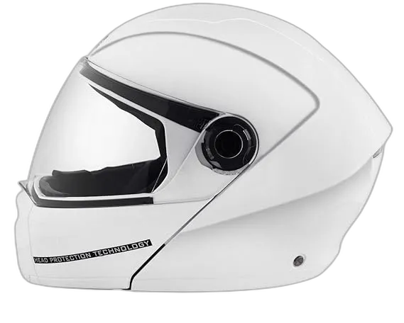 STUDDS Ninja Elite Super White Fu Flip Up Helmet