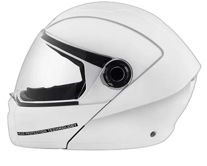 STUDDS Ninja Elite Super White Fu Flip Up Helmet