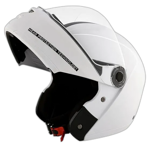 STUDDS Ninja Elite White Fu Flip Up Helmet