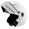 STUDDS Ninja Elite White Fu Flip Up Helmet