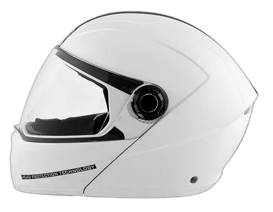 STUDDS Ninja Elite White Fu Flip Up Helmet