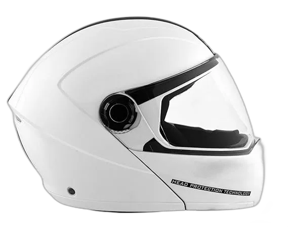 STUDDS Ninja Elite White Fu Flip Up Helmet