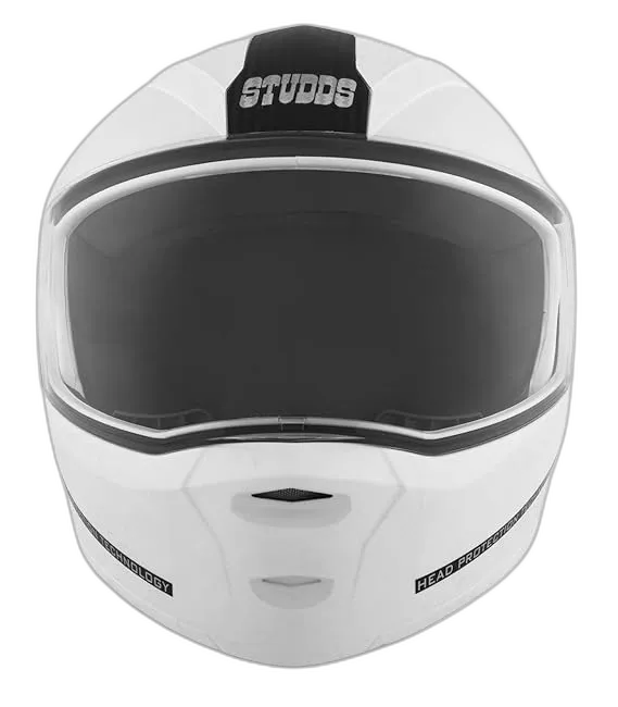 STUDDS Ninja Elite White Fu Flip Up Helmet