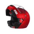 STUDDS Ninja Pastel Plain Cherry Red Fu Flip Up Helmet