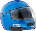 STUDDS Ninja Pastel Plain Flame Blue Fu Flip Up Helmet