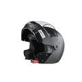 STUDDS Ninja Pastel Plain Matt Black Fu Flip Up Helmet