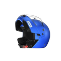 STUDDS Ninja Pastel Plain Matt Blue Fu Flip Up Helmet