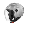STUDDS Off Ray Super Silver Grey Half Face Helmet