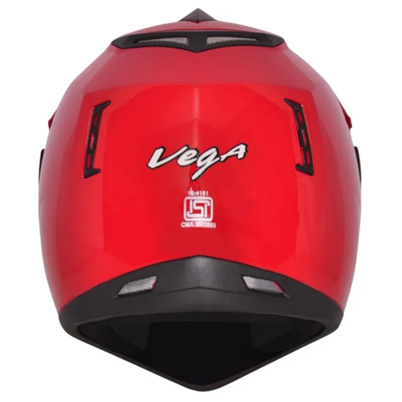 VEGA Dull Red Off Road Helmet