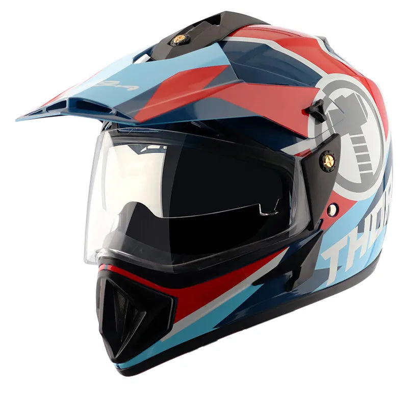 VEGA Dx Marvel Thor Blue Red Off Road Helmet