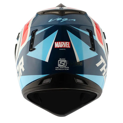 VEGA Dx Marvel Thor Blue Red Off Road Helmet