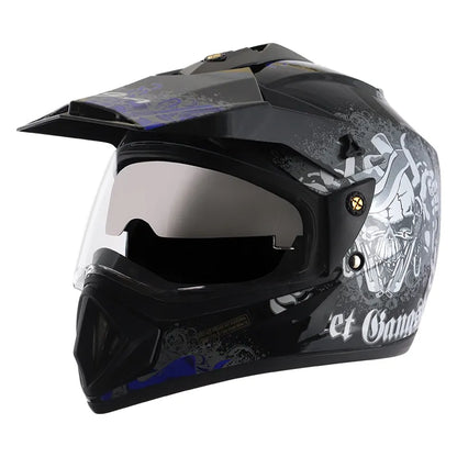 VEGA Gangster Black Blue Off Road Helmet